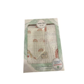 Mama Yoyo Gökkuşağı Müslin Organik Bebek Battaniyesi Mama Önlüğü Hediyeli